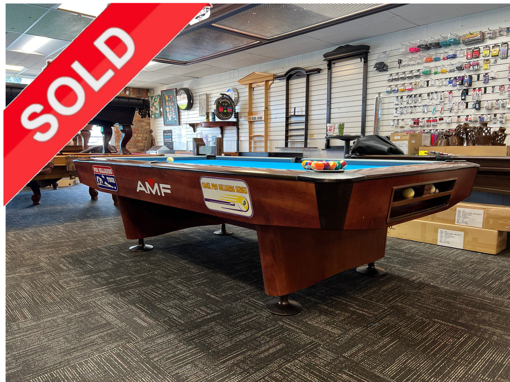 (SOLD) Used 9'  AMF Commercial style Pool Table