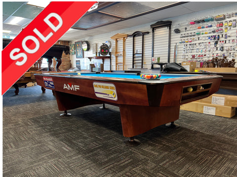 (SOLD) Used 9'  AMF Commercial style Pool Table