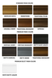 Olhausen Pool Table Color Finishes - check for upcharges for some finishes.