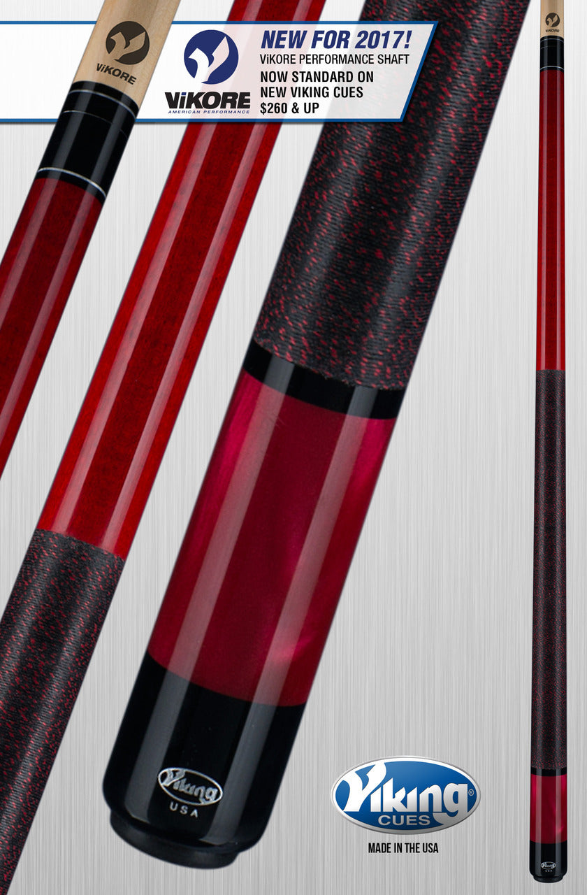 Viking A286 58 in. Billiards Pool Cue Stick + Free Soft Case Included