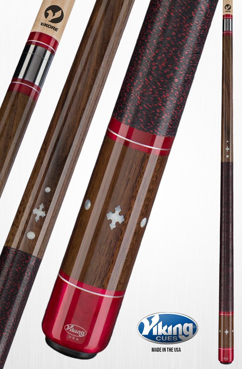 Viking A453 58 in. Billiards Pool Cue Stick + Free Soft Case Included