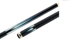 Predator LE True Splice 16 Pool Cue Butt - Ebony with Blue/Teal Points - Leather Wrap
