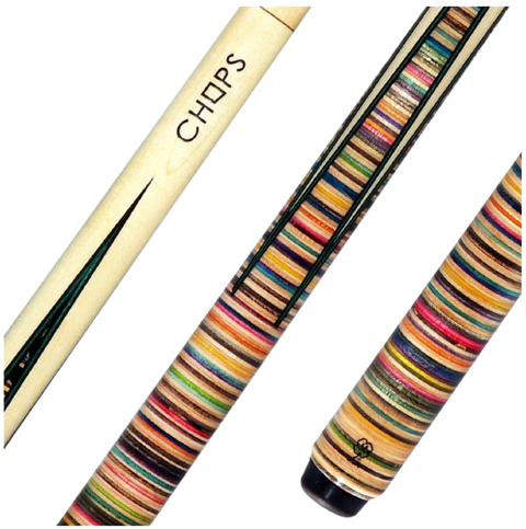 McDermott CHOPSP2 Sneaky Pete Two-Piece Billiards Skateboard Pool Cue Stick