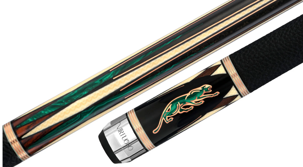 Predator Virtuoso Ebony/Green Pool Cue w/ Revo shaft