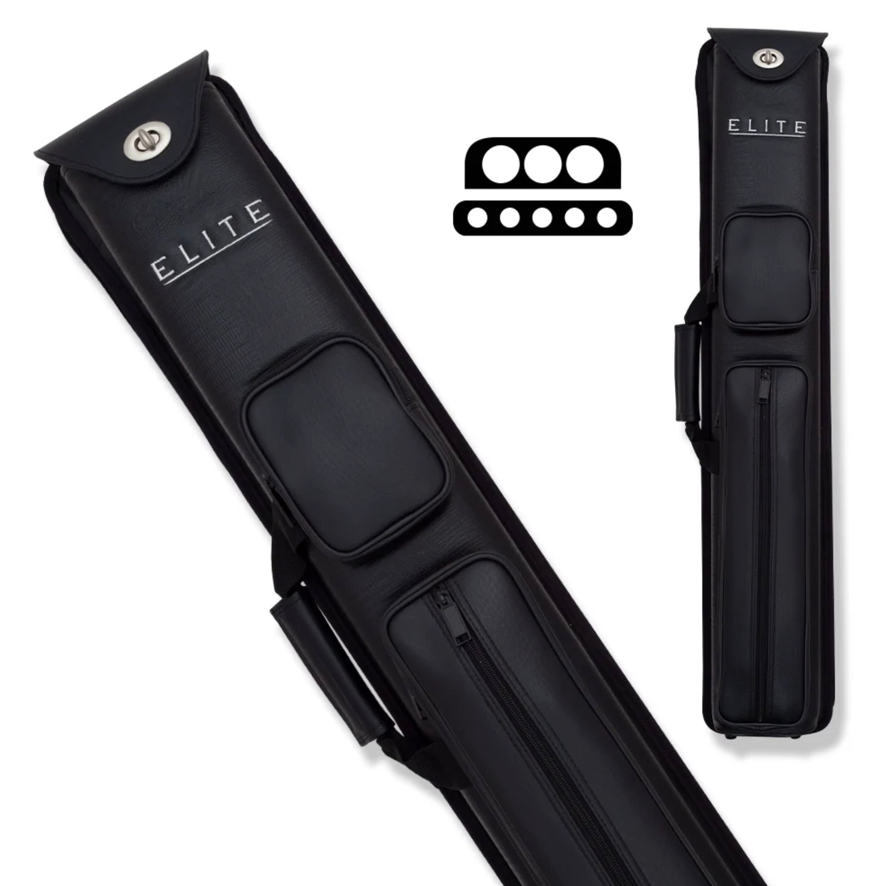 Elite 3x5 Black ECN35 Nexus Original Pool Cue Case