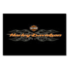 7 ft Harley-Davidson Radical Flames Billiard Cloth Felt BLACK HDL-11202-7