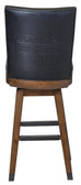 H-D B&S Square Stool w/Backrest - Industrial Grey