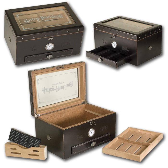 Harley-Davidson Cedar Cigar Humidor HDL-19650