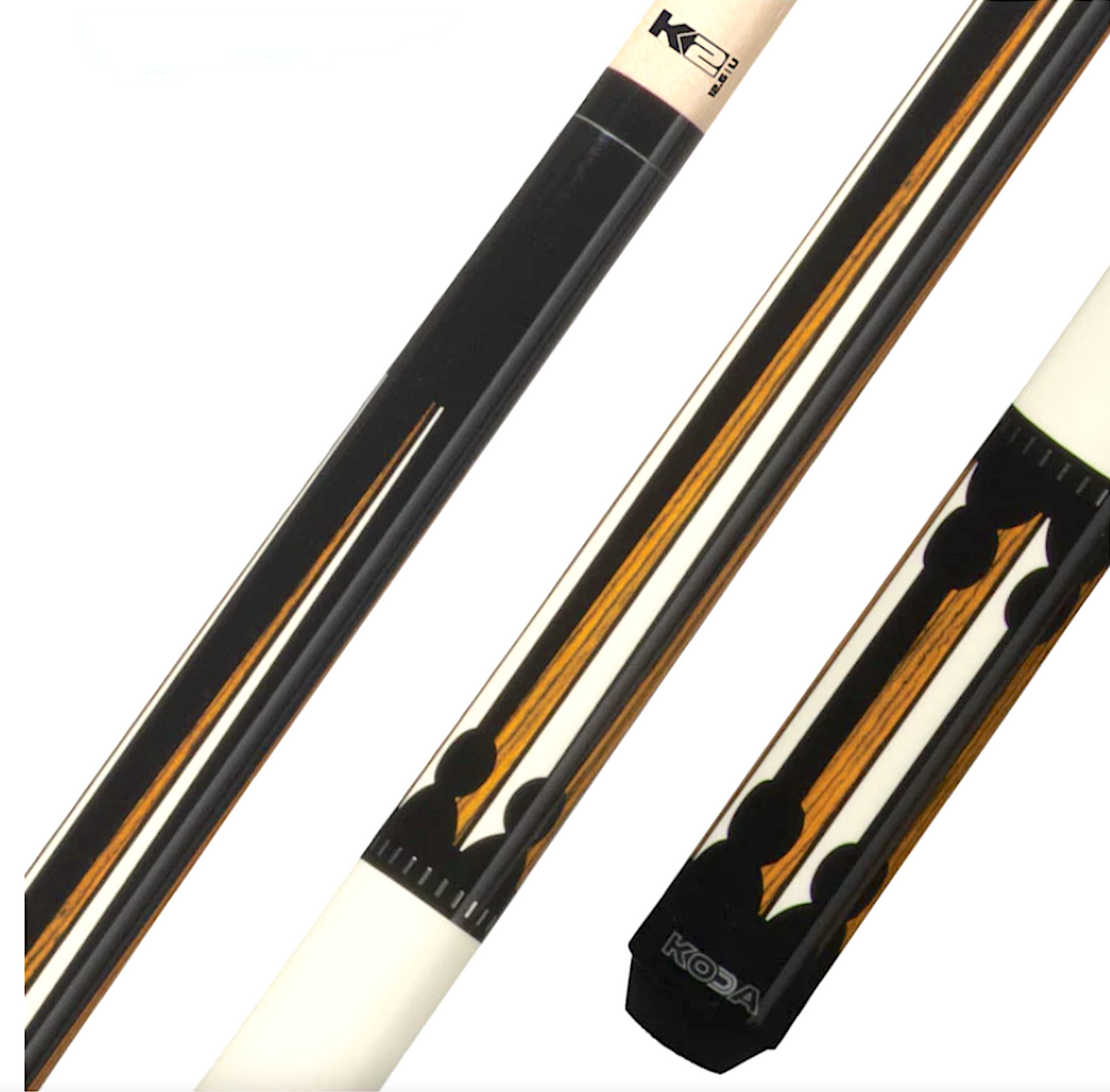 KL130 K2 Koda Sports Bocote/Ivory 2 Pc. Billiards Pool Cue