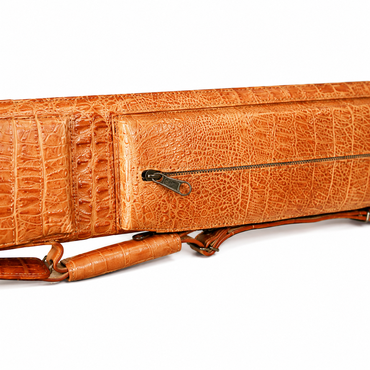 2x4 Leather Crocodile Case - Light Brown