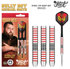 Shot! Darts Michael Smith Bully Boy Steel Tip Dart Set 24gm - Plated Brass
