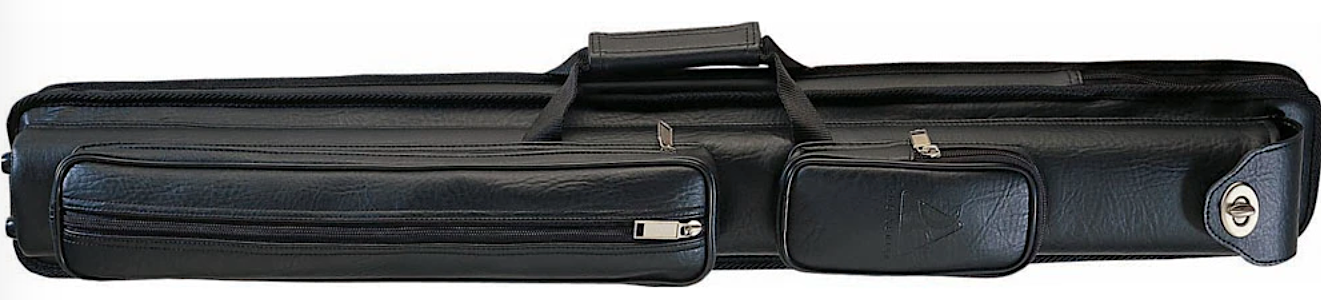 Pro Series Cue Case - 2 Butt / 4 Shaft - Black Leatherette PRO-96A