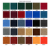 Proline Classic Cloth Color Swatches