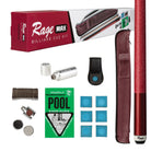 Rage RGPSBR Billiard Cue Kit (Burgundy)