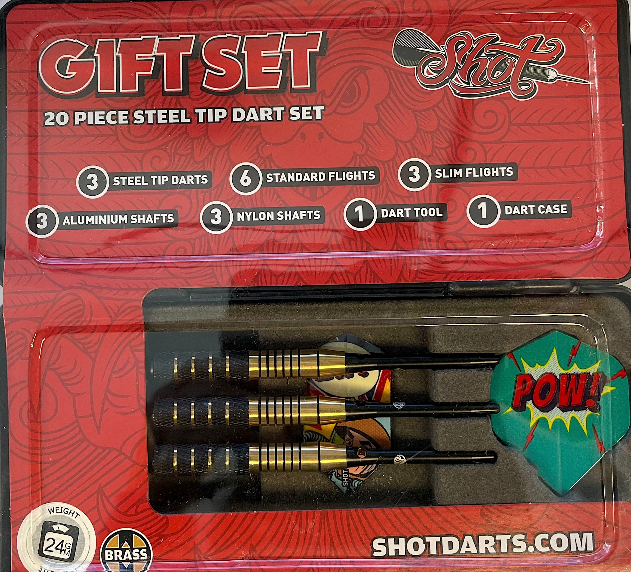 Shot! Steel Tip Gift Pack 24gm
