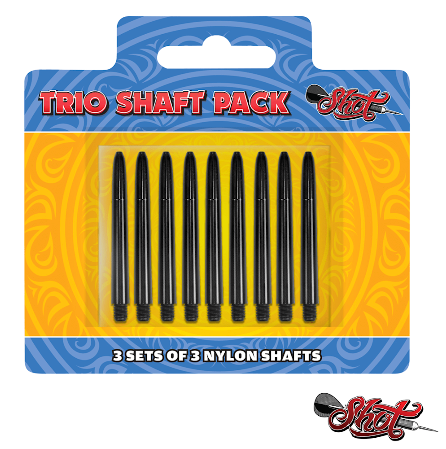 Shot! Darts Trio 3 Set Shaft Pack