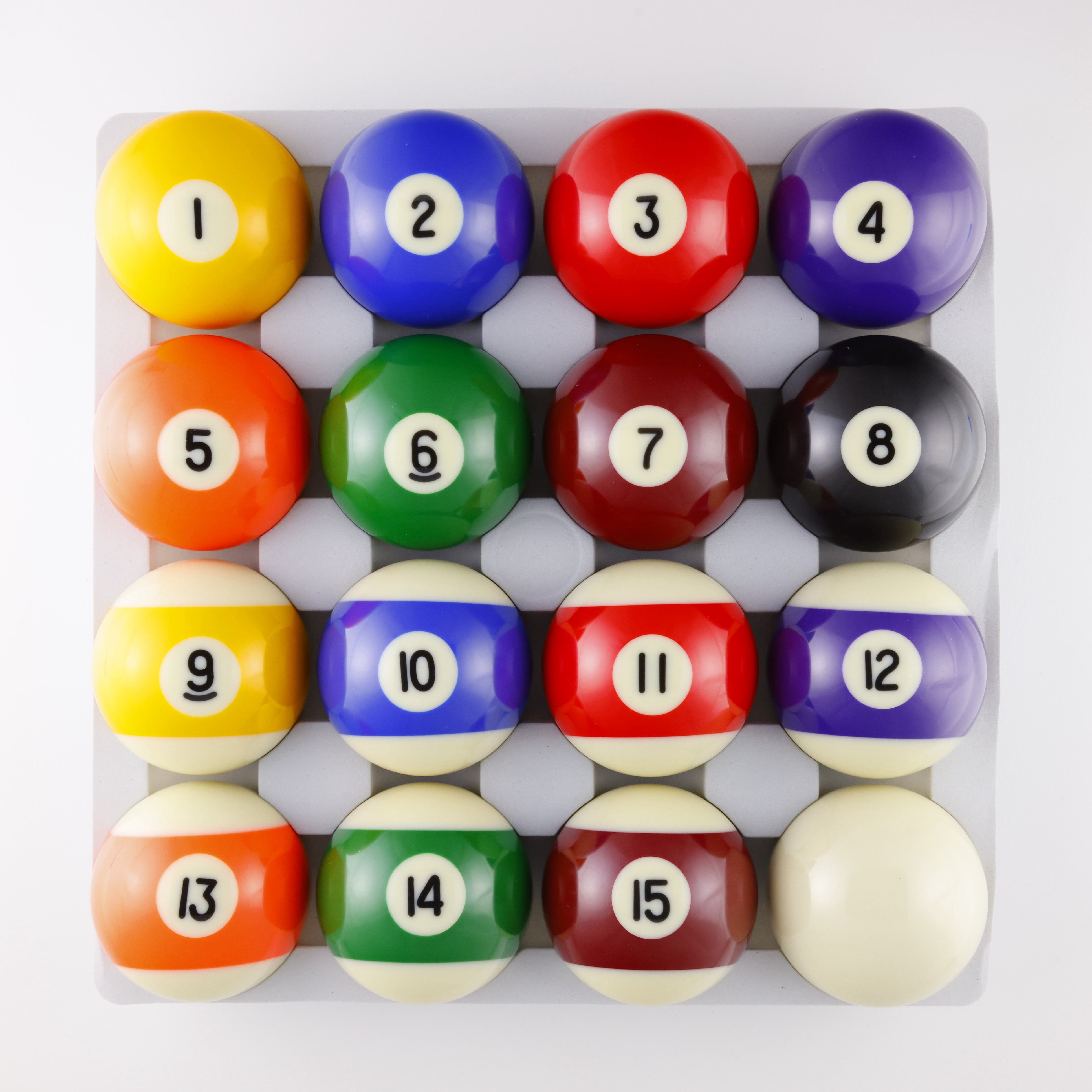 Southern Game Rooms Deluxe Pool Billiard Ball Set - Regulation 2 1/4 Inch Size