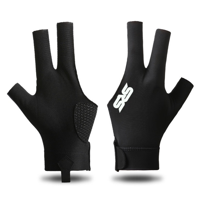 SRS Universal Fit Billiard Glove (Black, Left Hand Fit)