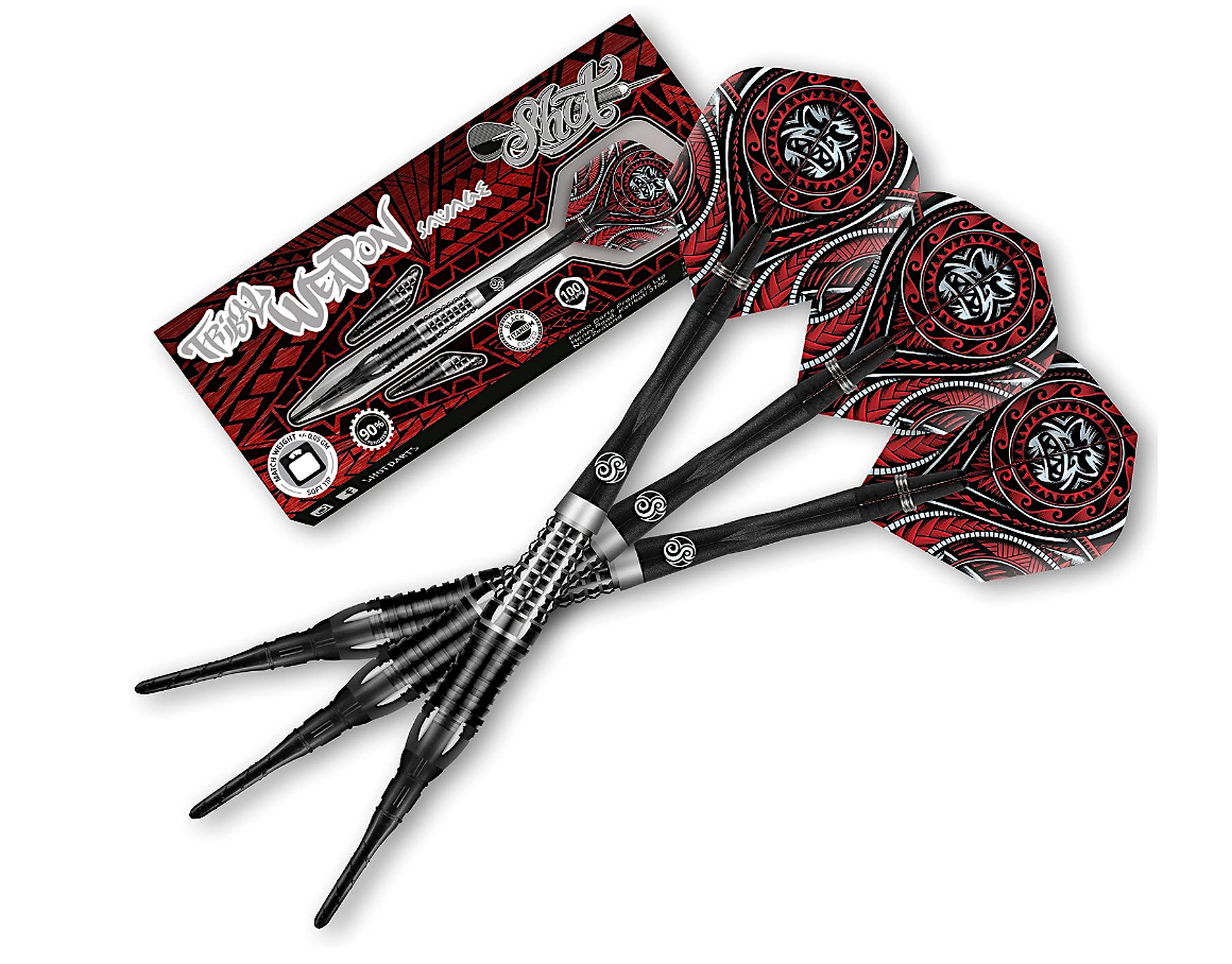 Tribal Weapon Savage Soft Tip Dart Set-90% Tungsten-18gm