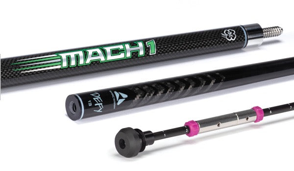 McDermott Vanquish Mach 1 w/ 13mm Defy Break Cue (Leather Wrap)