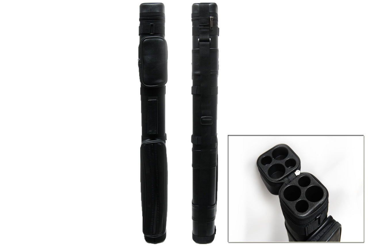 Delta Cue 033-004 2Bx2S Black Billiards Pool Cue Stick Case - coolpooltables.com