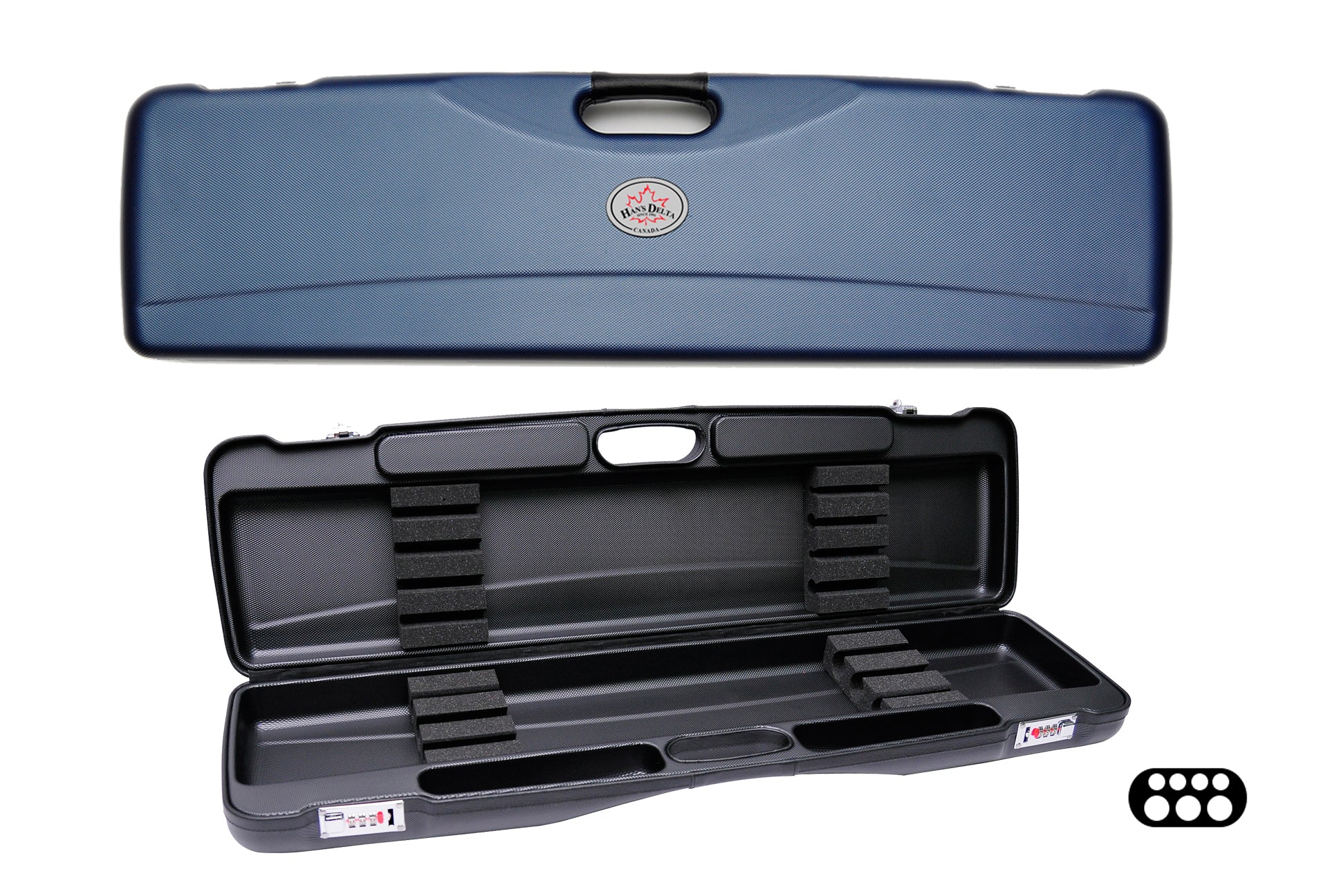 Delta Cue 036-002-BL 3Bx4S Blue Billiards Pool Cue Stick Case - coolpooltables.com
