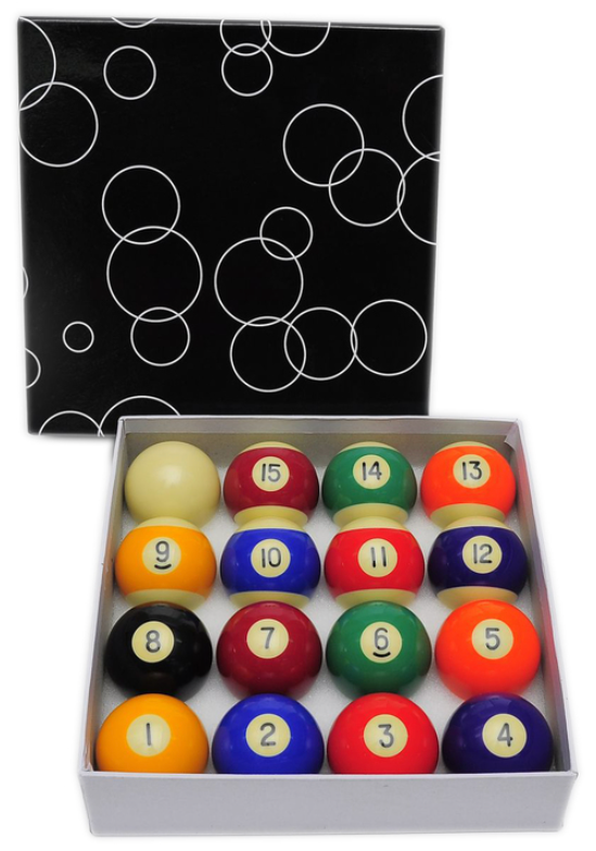 Southern Game Rooms Complete Pool Balls Set - Snooker Size: 2 1/16” diameter