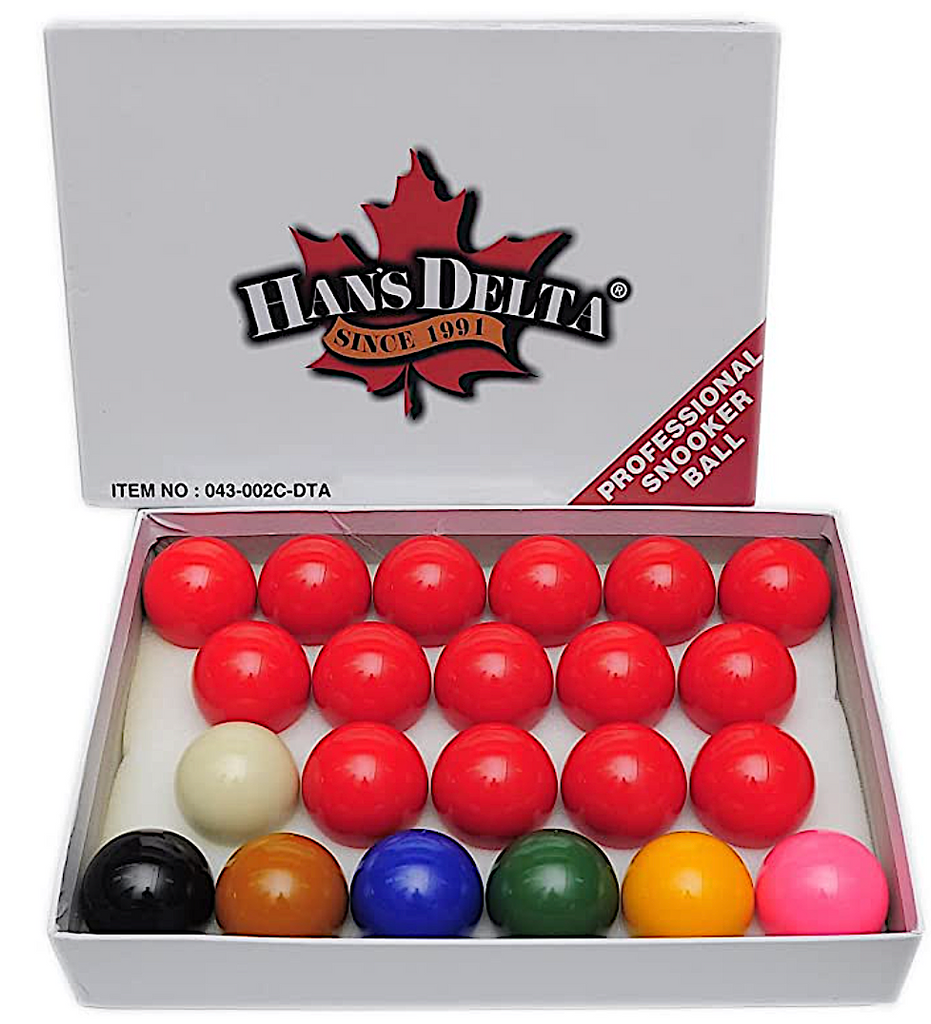 Han’s Delta Pro Snooker Complete 22 Ball Set, 2 1/16 in.