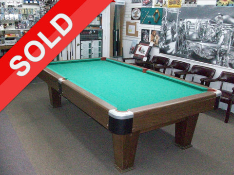 Used 9' Victor T-Rail Pool Table with Silent Ball Return