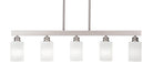 Toltec 1185-BN-4061 Edge 5 Bulbs Bar Billiards Pool Table Island Light - coolpooltables.com