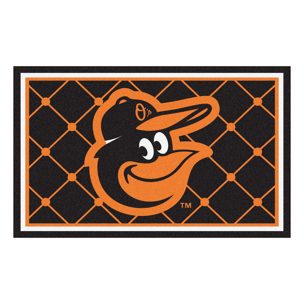 Baltimore Orioles 4x6 Rug