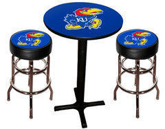 Kansas Jayhawks Varsity Pub Table & Bar Stool Set