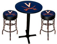 UV Cavaliers Varsity Pub Table & Bar Stool Set