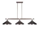 Toltec 1863-GPDW-424-GP Tacoma 3 Bulbs Bar Billiards Pool Table Island Light - coolpooltables.com