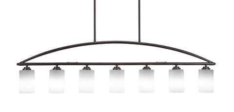 Toltec 2437-DG-310 Marquise 7 Bulbs Bar Billiards Pool Table Island Light