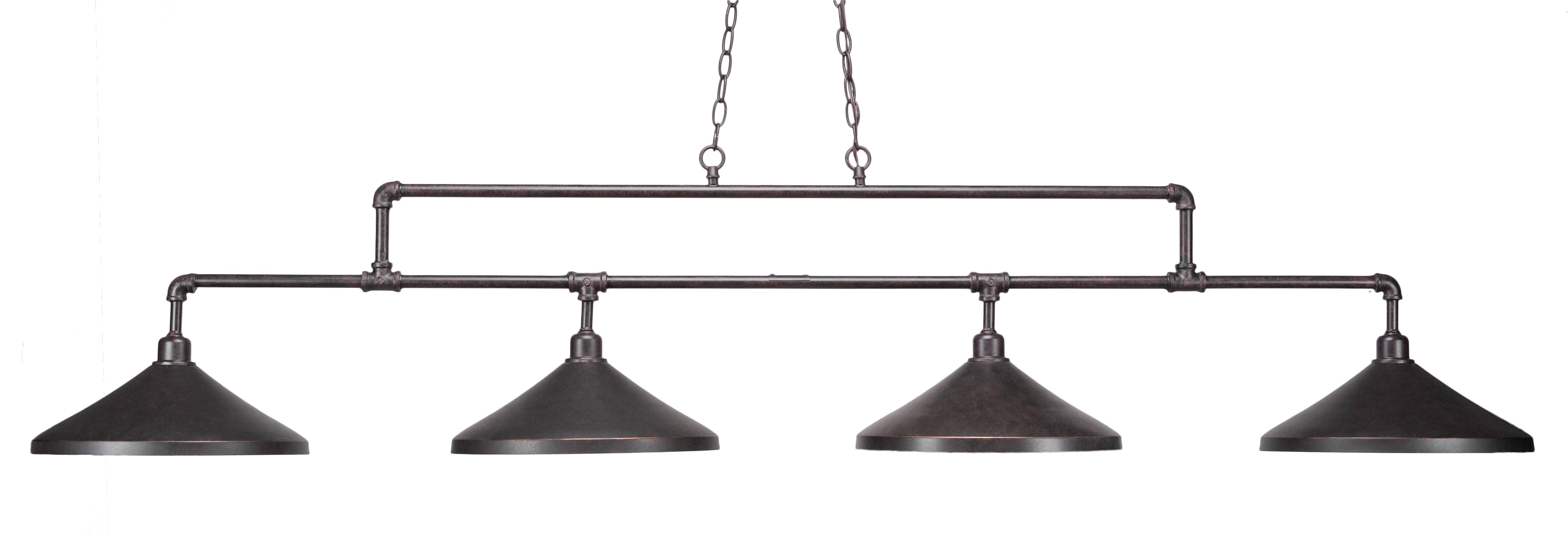 Toltec 334-DG-422 Vintage 4 Bulbs Bar Billiards Pool Table Island Light - coolpooltables.com