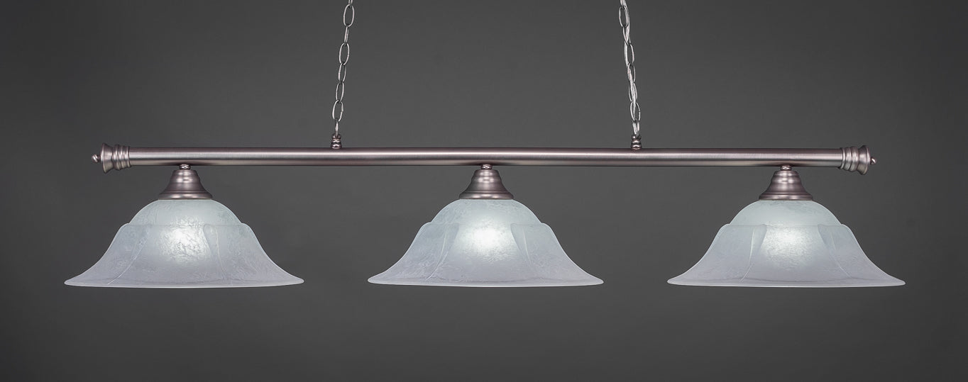 Toltec 373-BN-53615 Oxford 3 Bulbs Bar Billiards Pool Table Island Light - coolpooltables.com