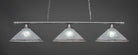 Toltec 373-BN-711 Oxford 3 Bulbs Bar Billiards Pool Table Island Light - coolpooltables.com