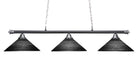 Toltec 373-CHMB-4019 Oxford 3 Bulbs Bar Billiards Pool Table Island Light - coolpooltables.com