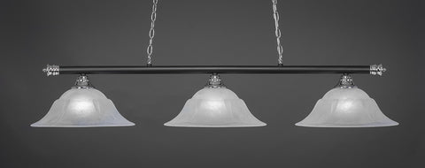 Toltec 373-CHMB-53615 Oxford 3 Bulbs Bar Billiards Pool Table Island Light