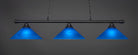 Toltec 373-MB-415 Oxford 3 Bulbs Bar Billiards Pool Table Island Light - coolpooltables.com