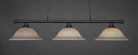 Toltec 373-MB-602 Oxford 3 Bulbs Bar Billiards Pool Table Island Light - coolpooltables.com