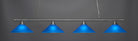 Toltec 374-BN-415 Oxford 4 Bulbs Bar Billiards Pool Table Island Light - coolpooltables.com