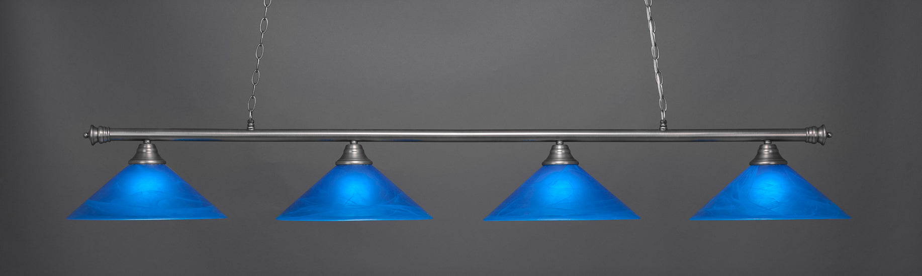Toltec 374-BN-415 Oxford 4 Bulbs Bar Billiards Pool Table Island Light - coolpooltables.com