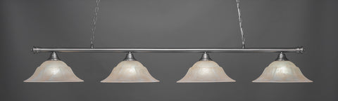 Toltec 374-BN-53613 Oxford 4 Bulbs Bar Billiards Pool Table Island Light