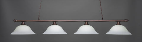 Toltec 374-BRZ-612 Oxford 4 Bulbs Bar Billiards Pool Table Island Light