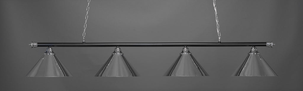 Toltec 374-CHMB-420-CH Oxford 4 Bulbs Bar Billiards Pool Table Island Light
