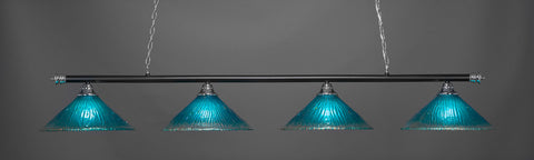 Toltec 374-CHMB-715 Oxford 4 Bulbs Bar Billiards Pool Table Island Light