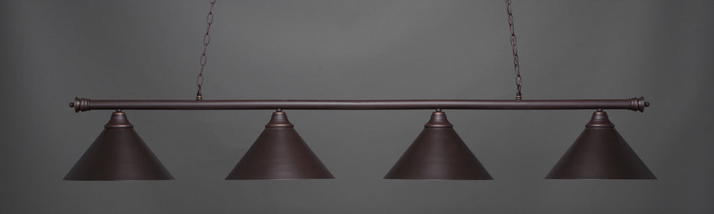 Toltec 374-DG-420 Oxford 4 Bulbs Bar Billiards Pool Table Island Light