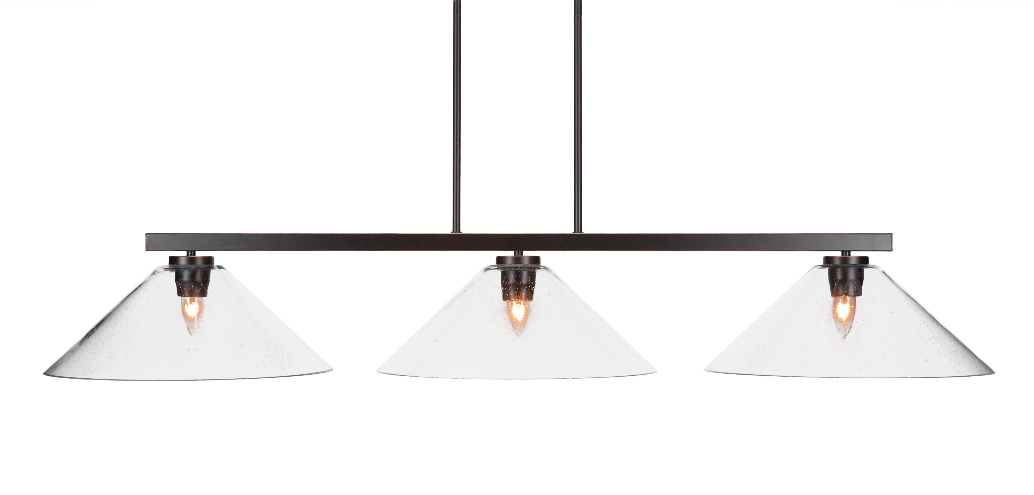 Toltec 4523-DG-308 Atlas 3 Bulbs Bar Billiards Pool Table Island Light - coolpooltables.com